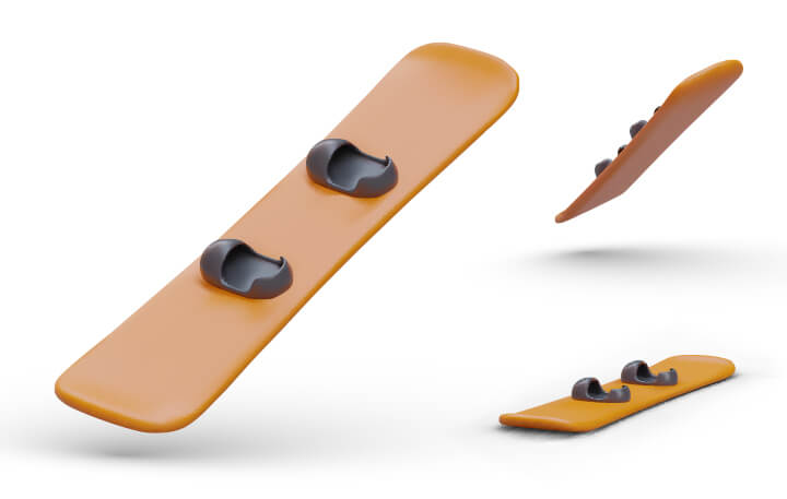 Plastic board for luggage and trays